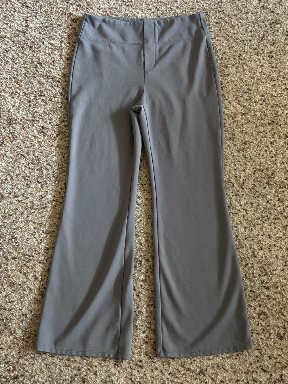Halara Flex High Waisted Back Side Pocket Slight Flare Work Pants - Picture 3 of 7